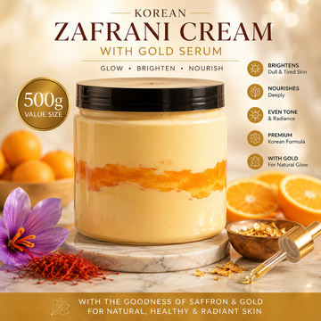 Korean Zafrani Beauty Cream with Gold Serum – Natural Glow and Fairness Korean Formula
