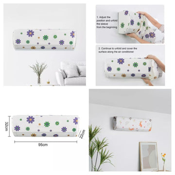Air Conditioner Dust Cover Wall Mounted Indoor Hanging Dustproof Protective Cover  1 Ton